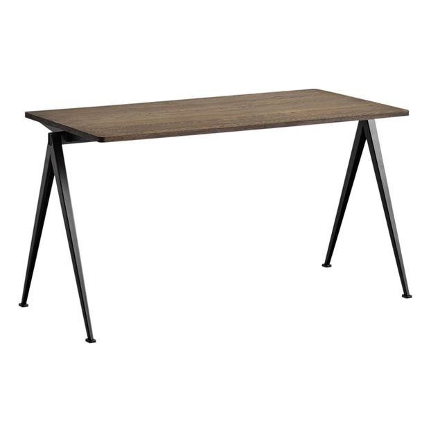 Tavolo 140x65 cm Pyramid 01 in quercia fumata - Riedizione Friso Kramer & Wim Rietveld-product