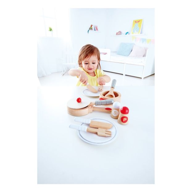 Wooden Dining Doll's Set - 13 Pieces -product