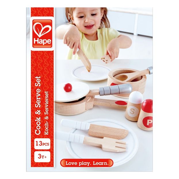 Wooden Dining Doll's Set - 13 Pieces -product