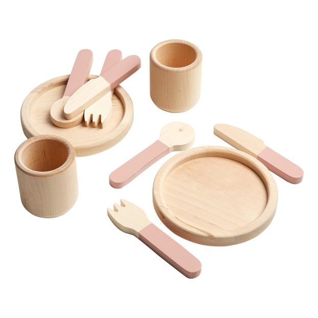 Puppengeschirr aus Holz- 10-teilig-product