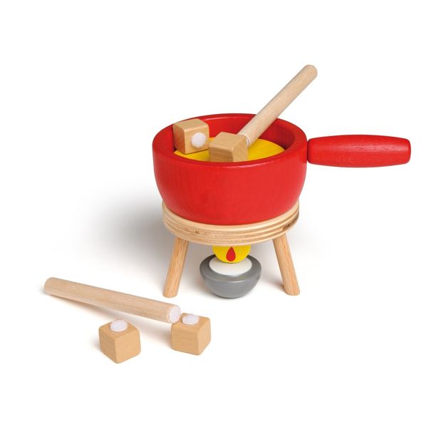 Wooden Fondue Cheese Set -product
