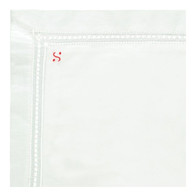Taie d’oreiller rectangulaire Louise pois brodés main-product