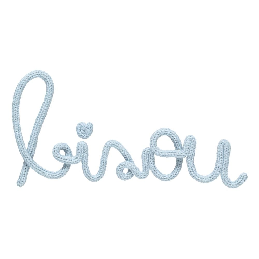 Decorazione murale fatta a maglia- Bisou- Immagine del prodotto n°0