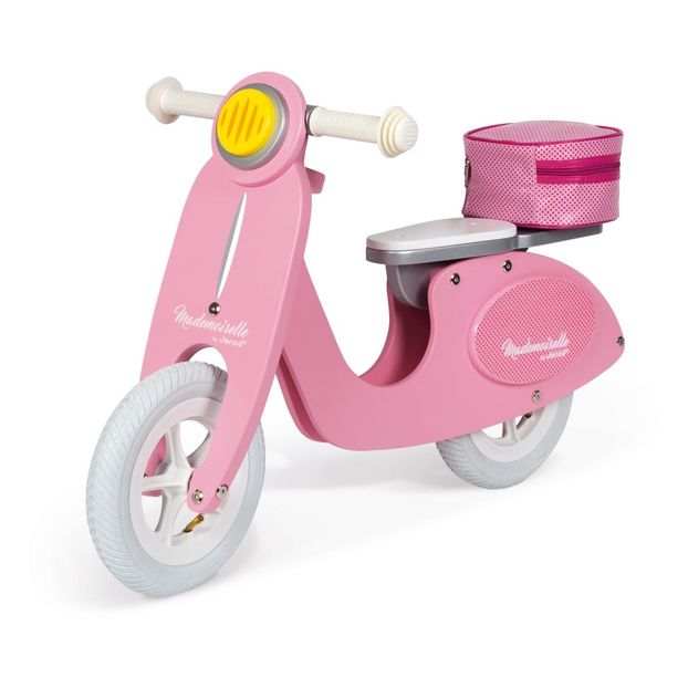 Moto Mademoiselle de madera con maleta-product