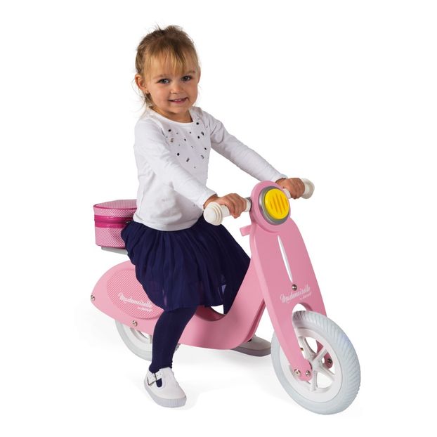 Moto Mademoiselle de madera con maleta-product