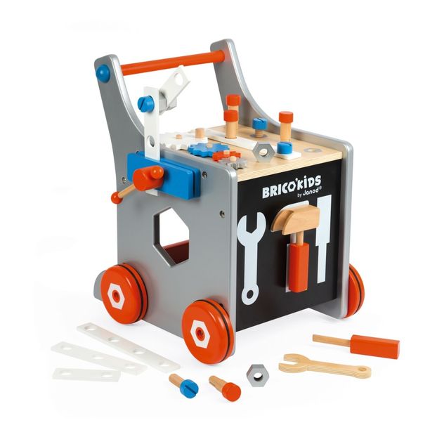 Carrito magnético Brico'Kids de madera con 21 accesorios-product