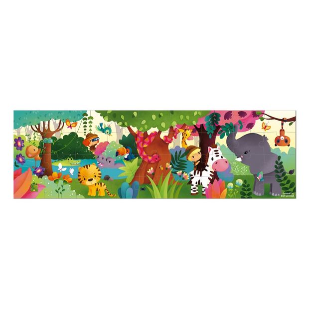 Panoramic Jungle Puzzle - 36 Pieces -product