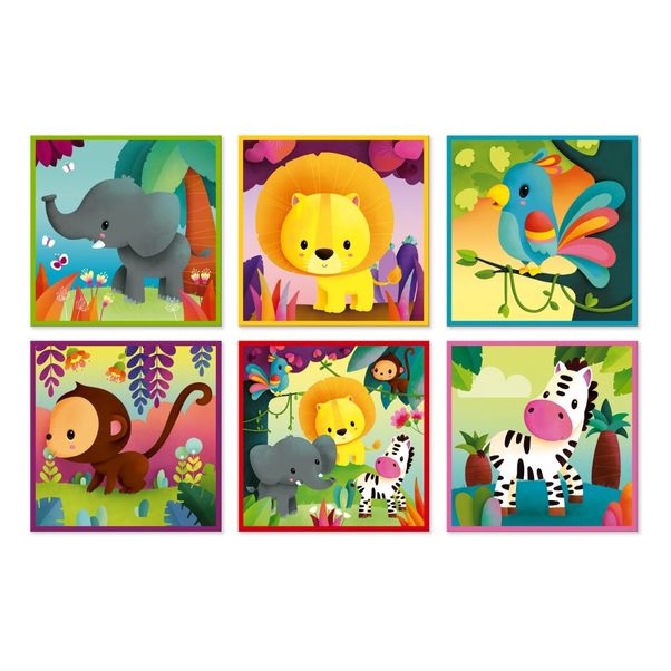 Jungle Animals Cubes - Set of 9 Cubes-product