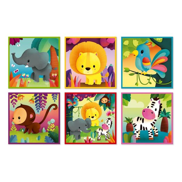 Jungle Animals Cubes - Set of 9 Cubes-product