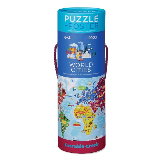 "Cities of the Word" Puzzle Map - 200 pieces-product