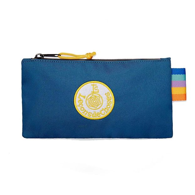 Rainbow Detail Flat Pencil Case-product