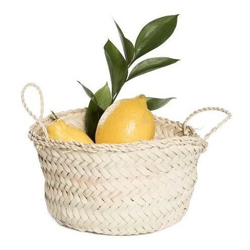 Panier rond en feuille de palmier D20 cm-product