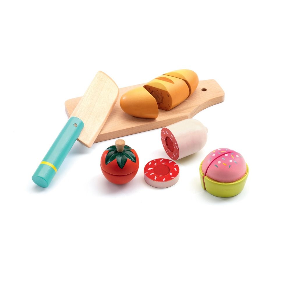 Comida para cortar de madera- Imagen del producto n°0