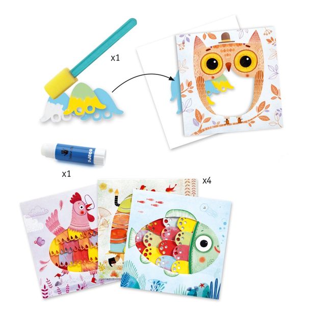 Peinture et collage Oh c'est chouette !-product