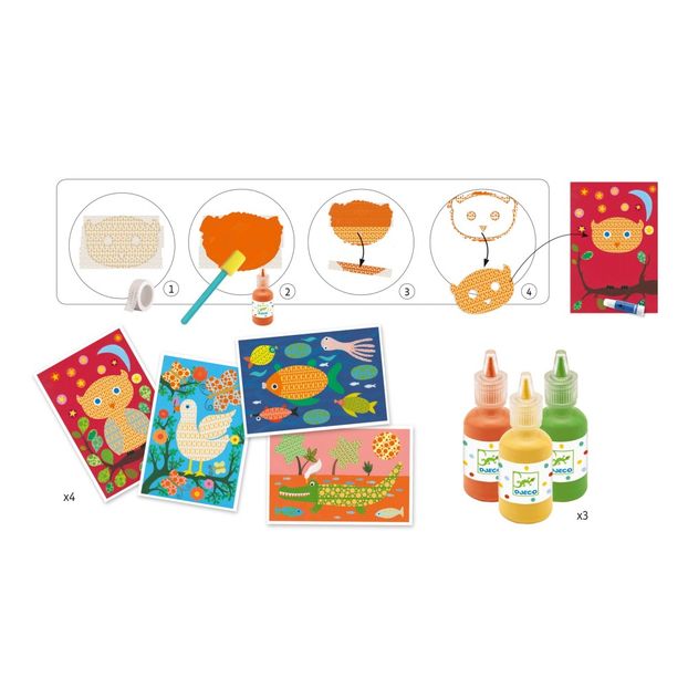 Oh C'est Magique Beau Paint and Collage Game -product