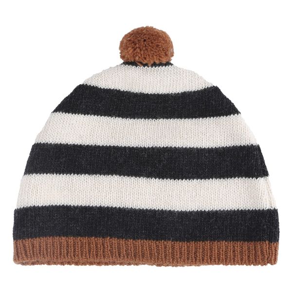 Wool and Cashmere Striped Beanie -product