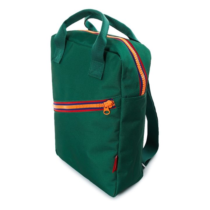 Large Recycled Plastic Backpack | Green- Product image n°2