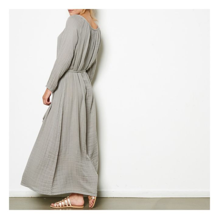 Langes Kleid Nina-Teenie-Damenkollektion | Grau- Produktbild Nr. 1