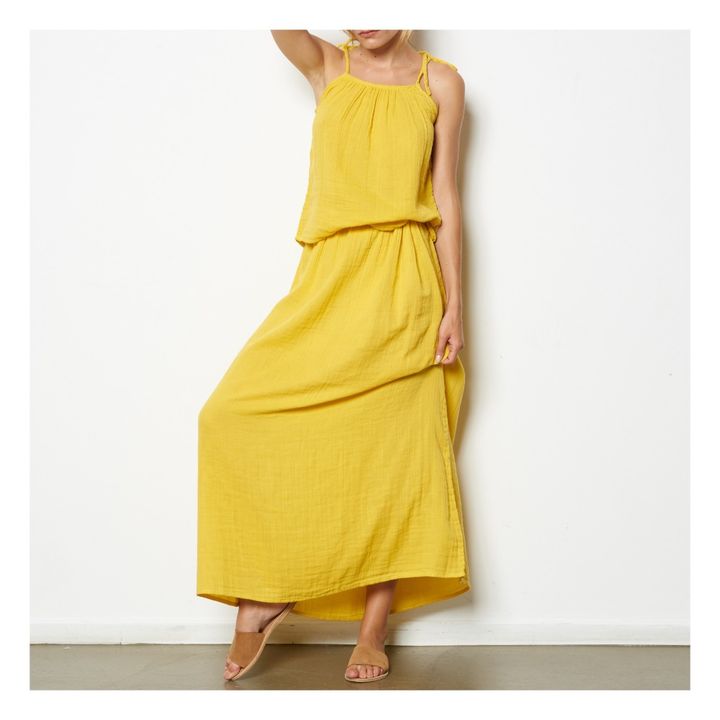 Vestido largo Ava - Colección Adolescente y Mujer - Sunflower Yellow S028- Imagen del producto n°1