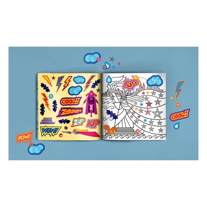 Libro para colorear City Tour New York y pegatinas- Imagen del producto n°1