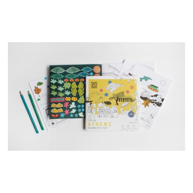 Athens City Tour Coloring Book and Stickers -product