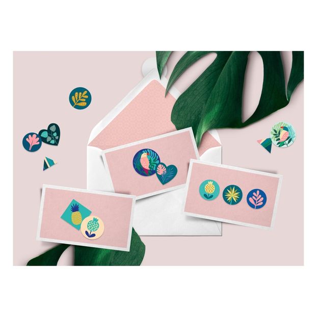 Tropical Luxe Stickers - 250 Pieces -product