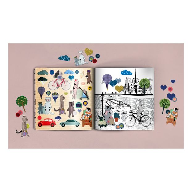 Malbuch & Stickers City Tour Paris-product