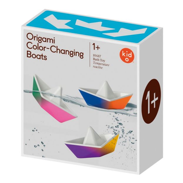 Bateau de bain origami à changement de couleur - Set de 3-product