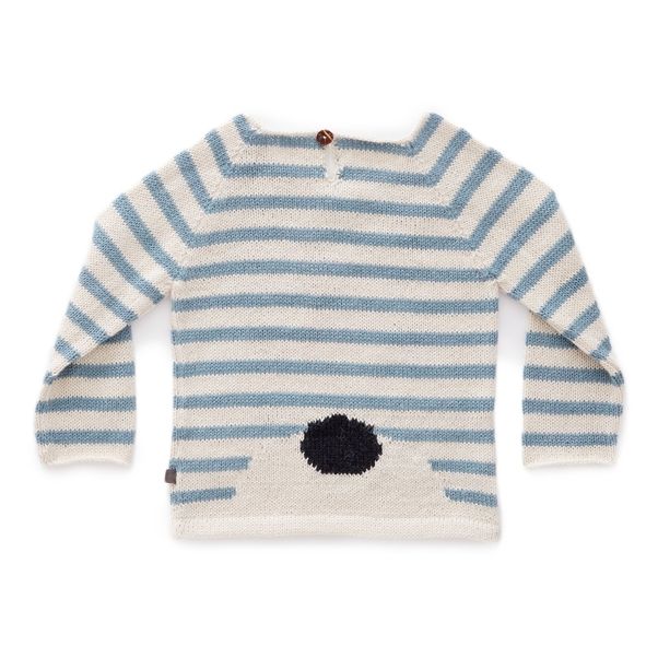 Baby Alpaca Wool Panda Striped Jumper -product