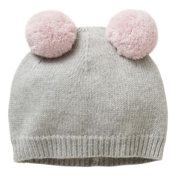 Beanie with Removable Pompons-product