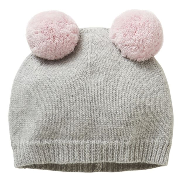 Beanie with Removable Pompons-product