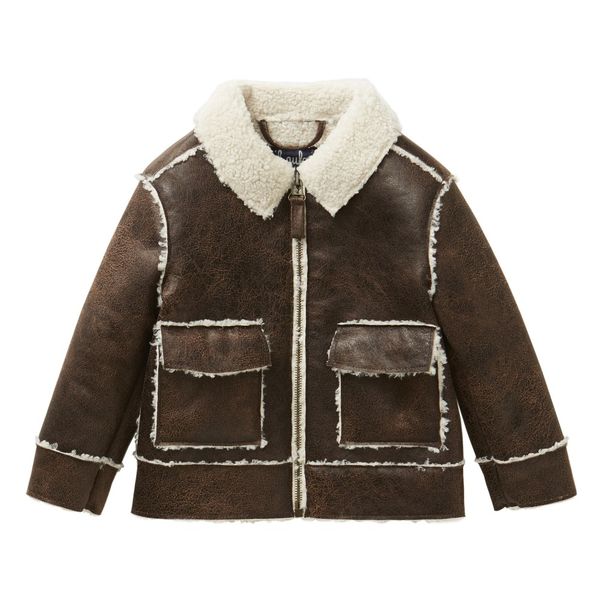 Jacke Sherpa Kunstleder-product