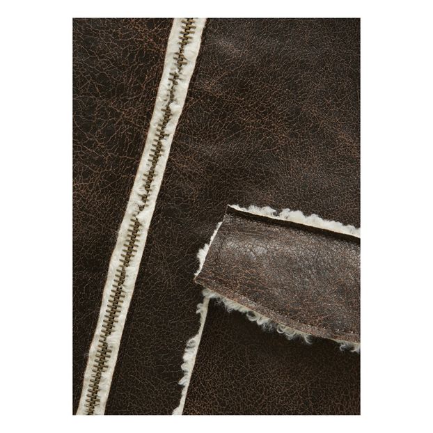 Jacke Sherpa Kunstleder-product