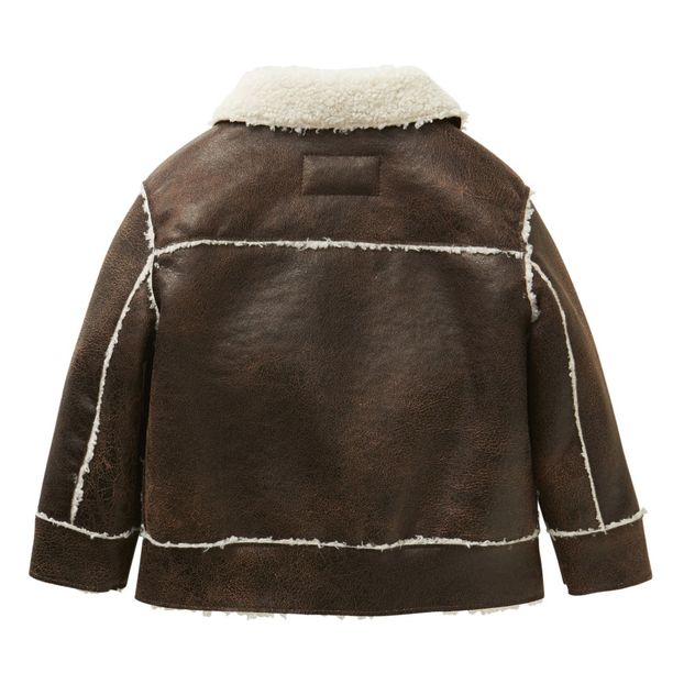 Jacke Sherpa Kunstleder-product
