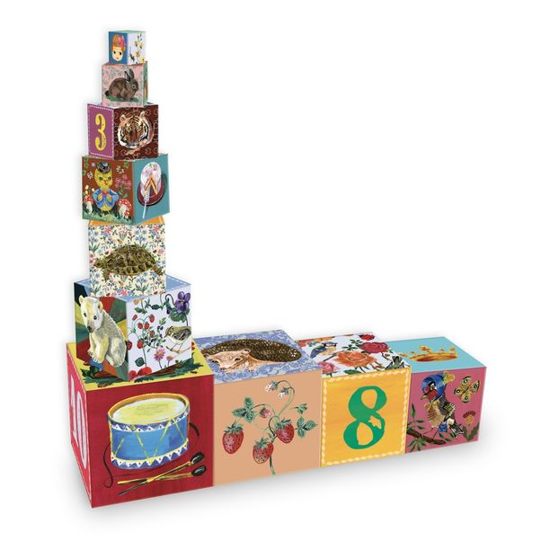 Cubes gigognes en carton par Nathalie Lété - Set de 10-product