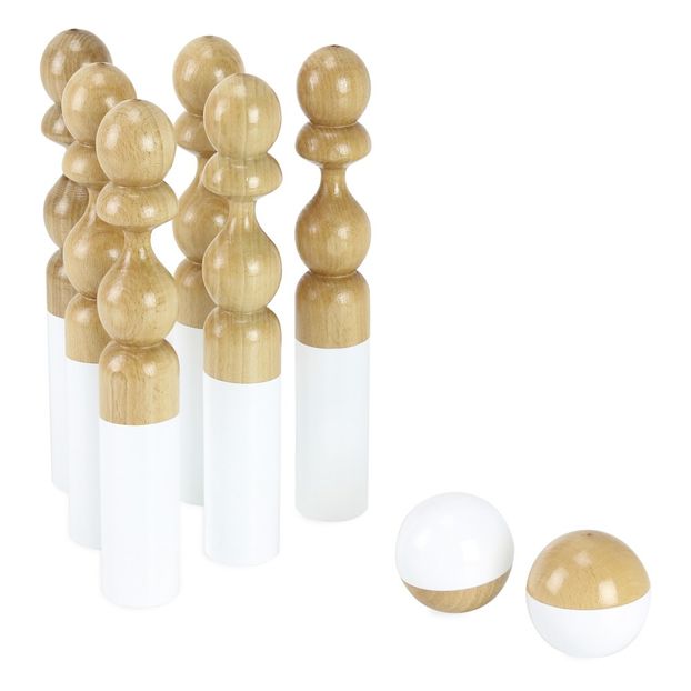 Jeu de quilles So Chic en bois laqué - Set de 6-product