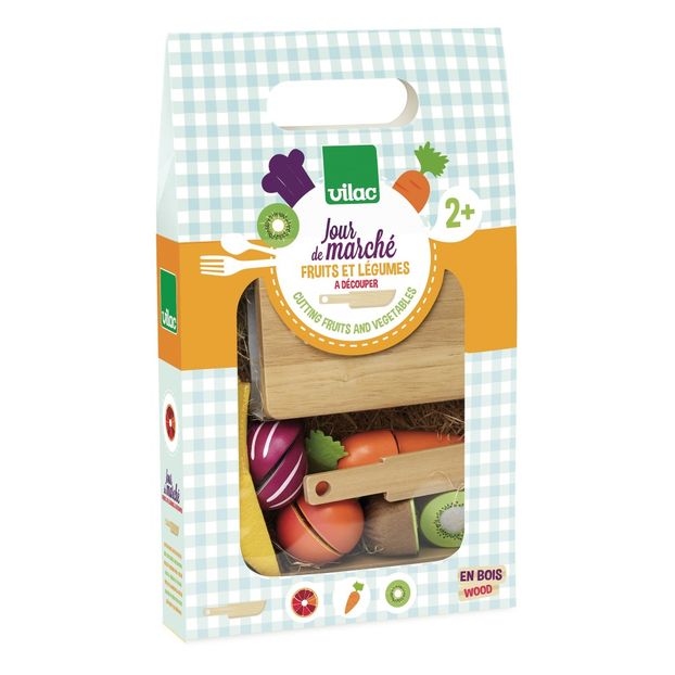 Wooden Fruits and Vegetables - 7 Pieces -product