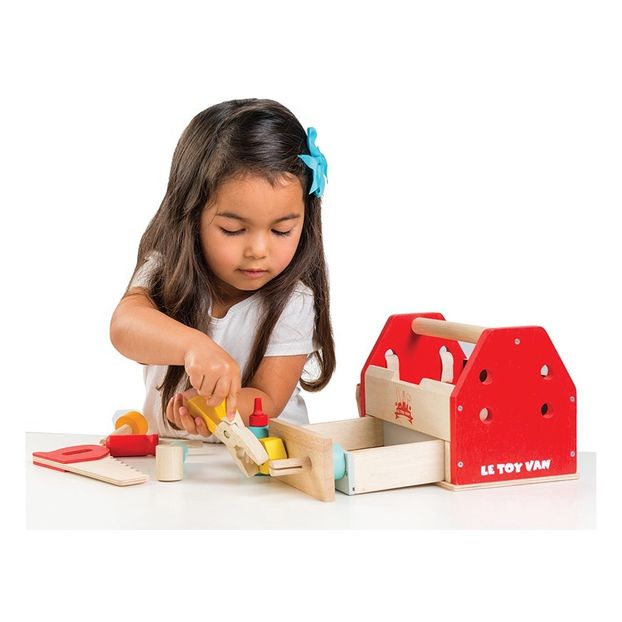 Boîte à outils en bois et ses 11 accessoires-product