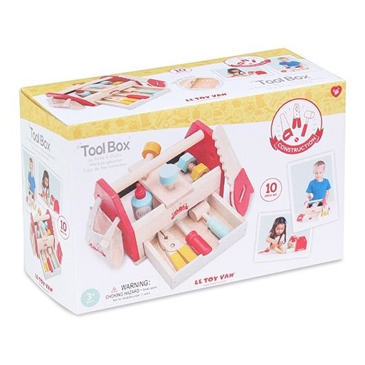 Caja de herramientas de madera y sus 11 accesorios-product