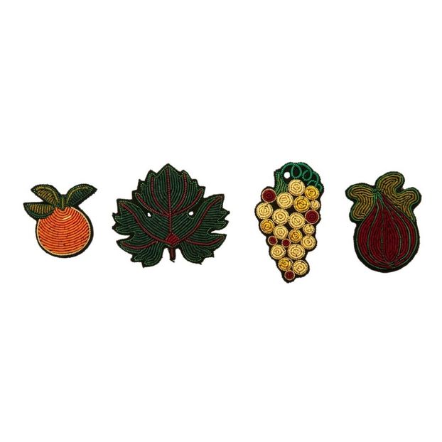 Boîte Broches Fruits Grecs Brodées-product