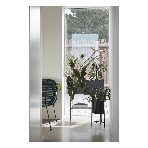 Metallic Planters with Base - Set of 2 -product