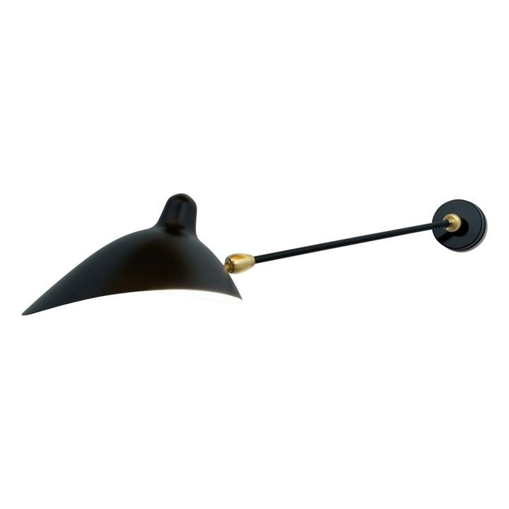 Applique 1 bras double rotules, 1958 | Noir- Image produit n°0