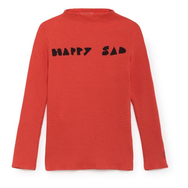 T-Shirt Coton Bio Côtelé Happy Sad-product