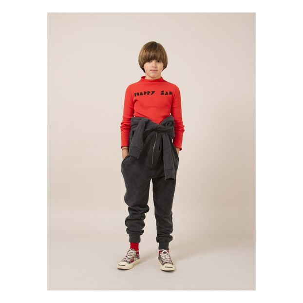 T-Shirt Coton Bio Côtelé Happy Sad-product
