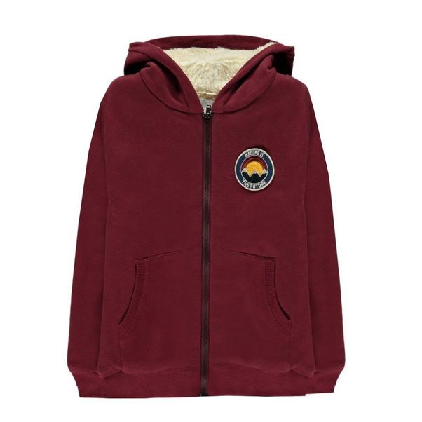 Nature Is The Future Fur Lined Zip-Up Sweatshirt-product