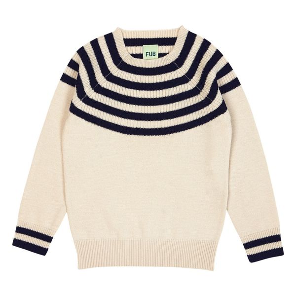 Pull Fin Rayures Laine Côtelée Manches Raglan-product