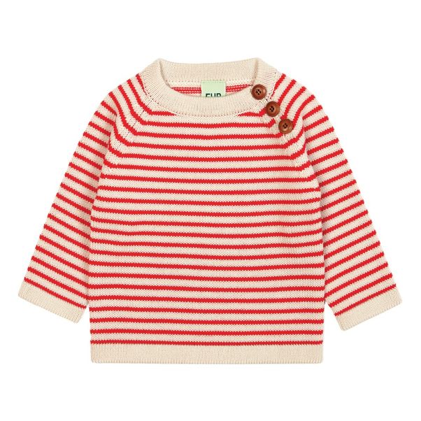 Pull Côtelé Marinière Boutonné-product