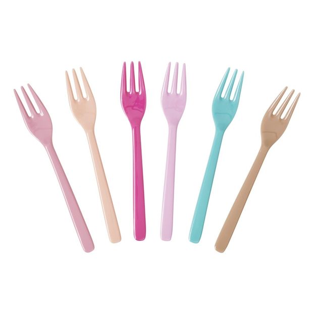 Life is Better in Color Dessert Forks - Set of 6-product