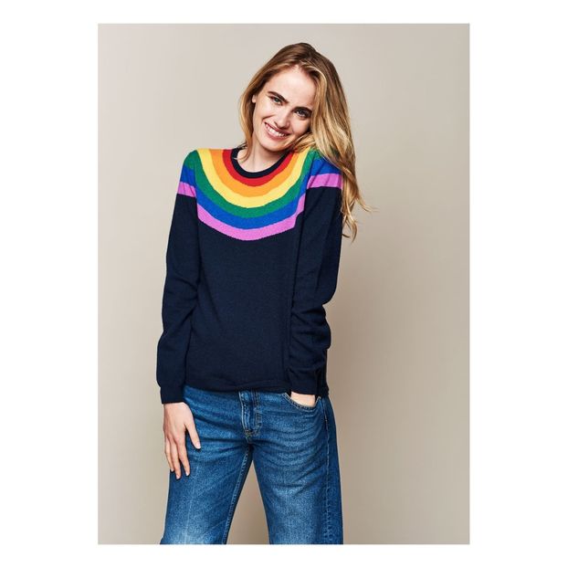 Yoke Crew Rainbow Cashmere Jumper-product