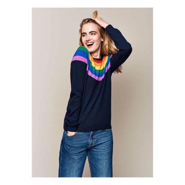 Yoke Crew Rainbow Cashmere Jumper-product